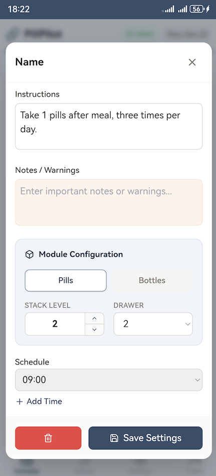Mobile App Interface